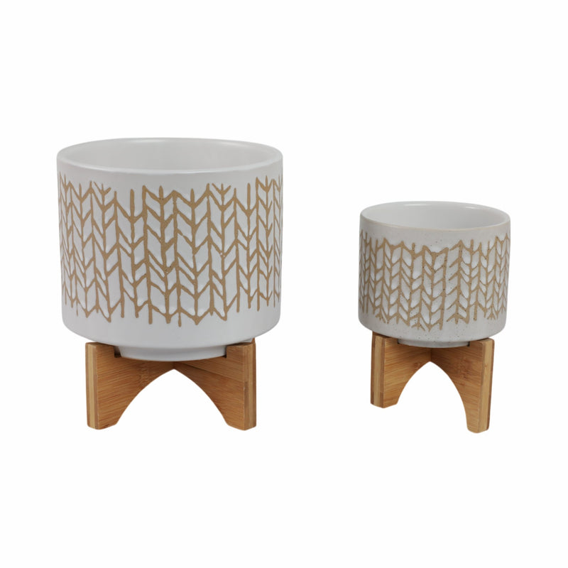 s-2-5-8-chevron-planter-w-wood-stand-beige-1
