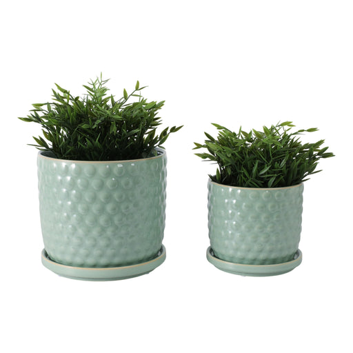 s-2-6-8-bubble-planter-w-saucer-sage-green-2