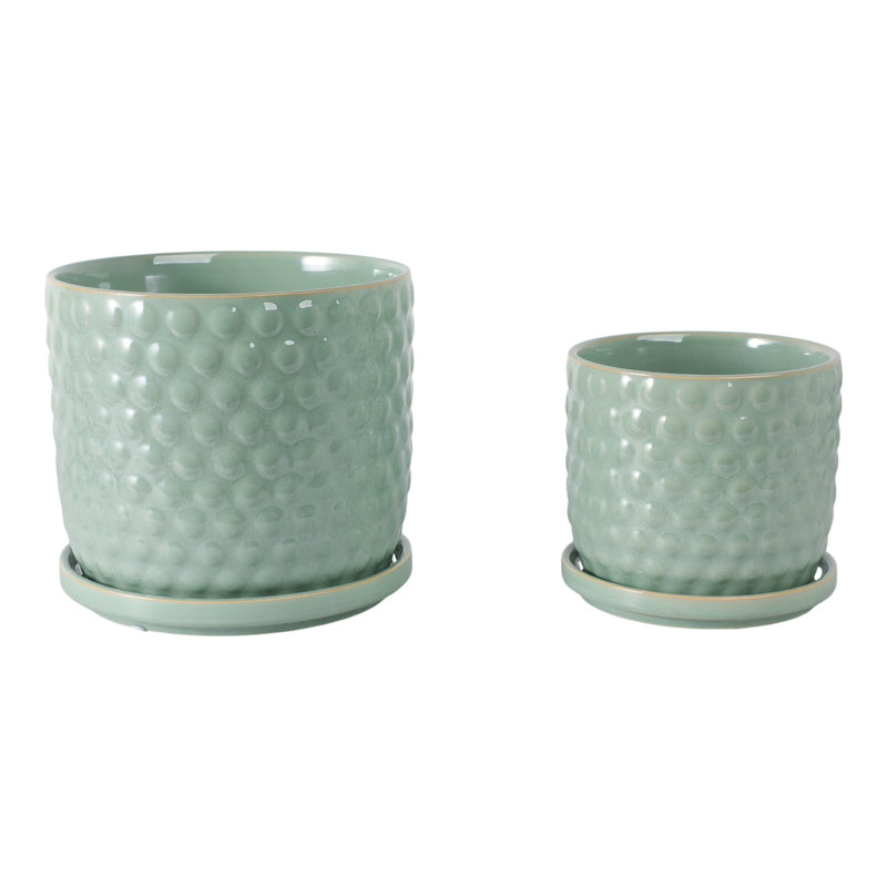 s-2-6-8-bubble-planter-w-saucer-sage-green-4