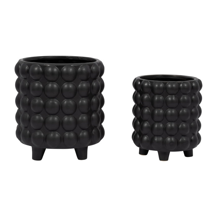 s-2-6-8-bubble-planters-matte-black-2