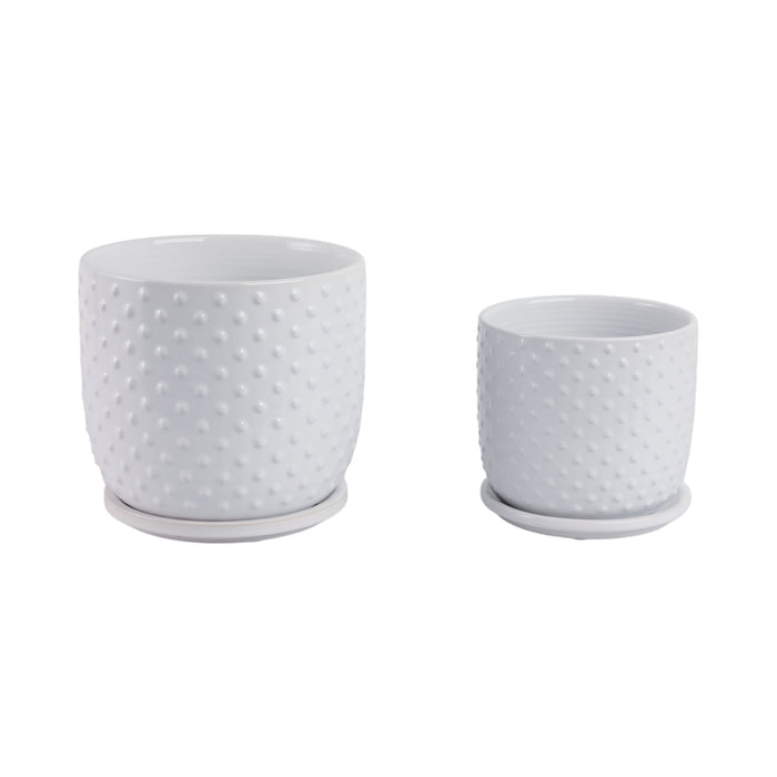 s-2-6-8-dotted-planter-w-saucer-white-3
