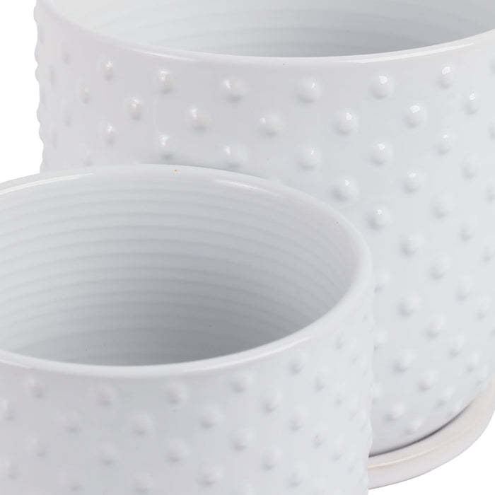 s-2-6-8-dotted-planter-w-saucer-white-6