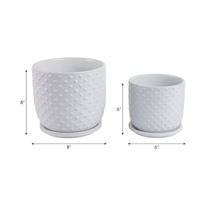 s-2-6-8-dotted-planter-w-saucer-white-8