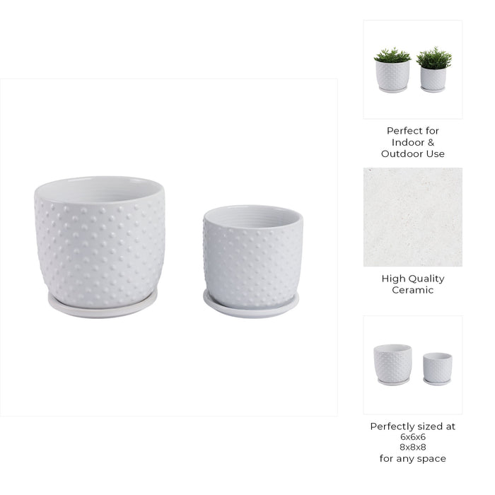 s-2-6-8-dotted-planter-w-saucer-white-9