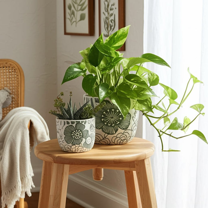 s-2-6-8-flower-power-planters-white-green-11