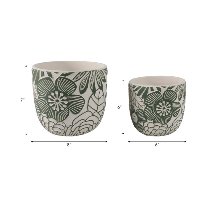 s-2-6-8-flower-power-planters-white-green-8