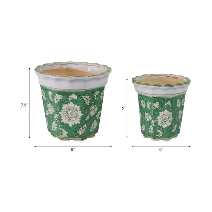 s-2-6-8-flower-vine-chinoiserie-planters-green-8