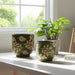s-2-6-8-hand-painted-leaves-planters-green-tan-12