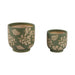s-2-6-8-hand-painted-leaves-planters-green-tan-1