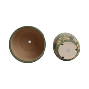s-2-6-8-hand-painted-leaves-planters-green-tan-7