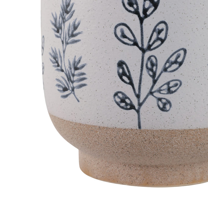 s-2-6-8-hand-painted-leaves-planters-white-blue-6