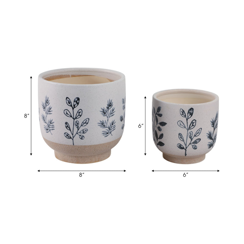 s-2-6-8-hand-painted-leaves-planters-white-blue-7