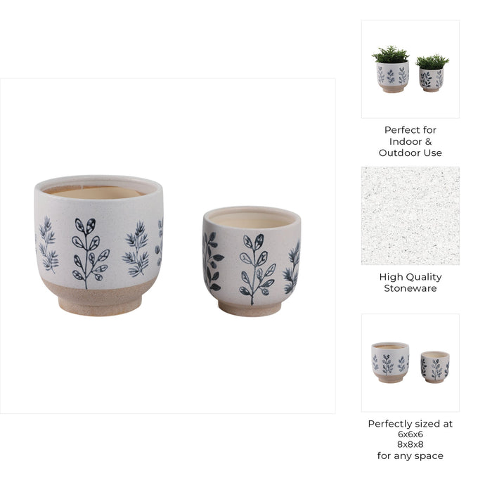 s-2-6-8-hand-painted-leaves-planters-white-blue-8