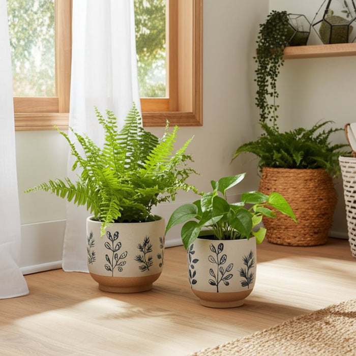 s-2-6-8-hand-painted-leaves-planters-white-blue-9