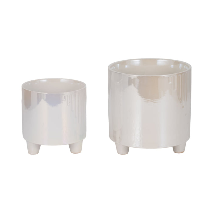 s-2-6-8-iridescent-line-footed-planters-ivory-4