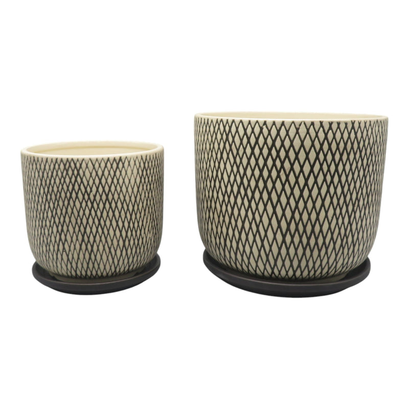 s-2-6-8-mesh-look-saucer-planters-tan-black-1