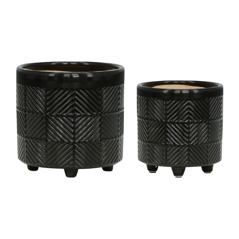 s-2-6-8-textured-planters-shiny-black-1