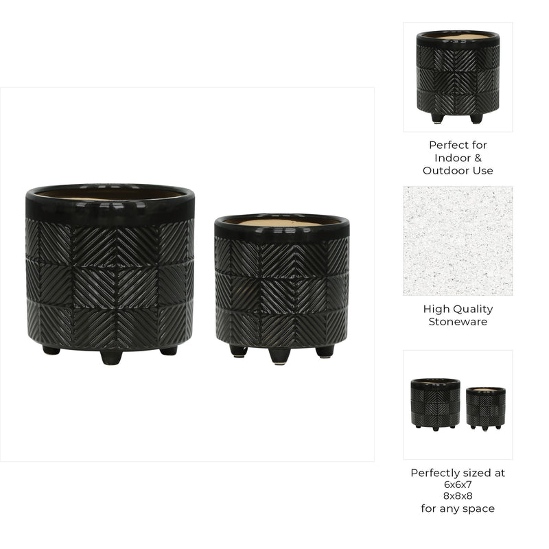 s-2-6-8-textured-planters-shiny-black-5