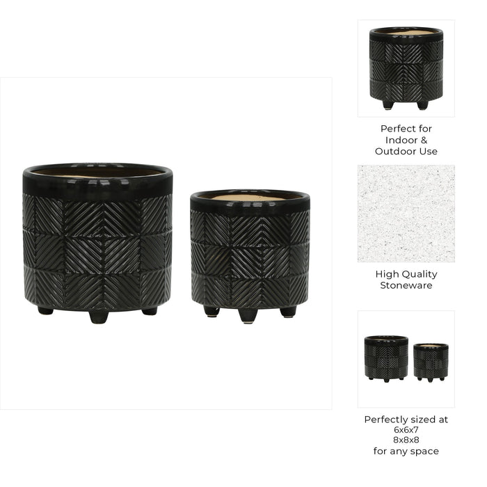 s-2-6-8-textured-planters-shiny-black-5