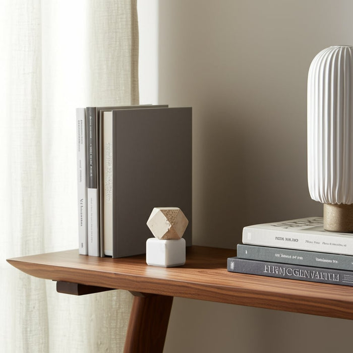 s-2-6-marble-bookends-w-travertine-hex-orb-tan-10