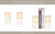 s-2-6-marble-bookends-w-travertine-hex-orb-tan-12