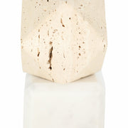 s-2-6-marble-bookends-w-travertine-hex-orb-tan-4