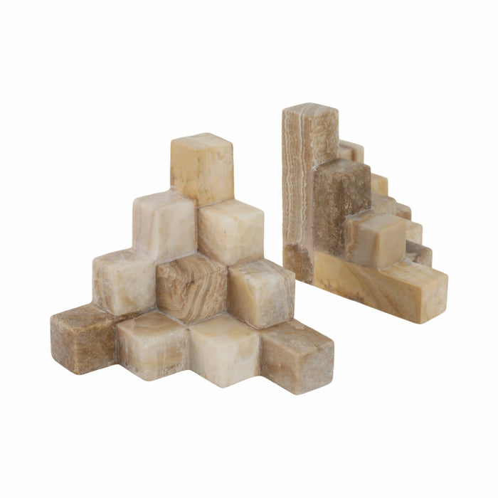 s-2-6-onyx-cube-pyramid-bookends-tan-3