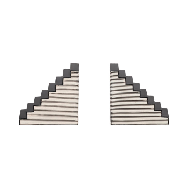 s-2-6-striped-steps-bookends-black-white-1