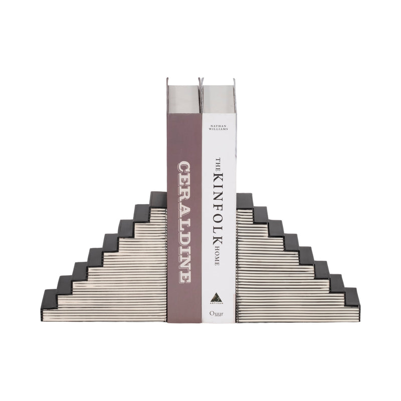 s-2-6-striped-steps-bookends-black-white-2