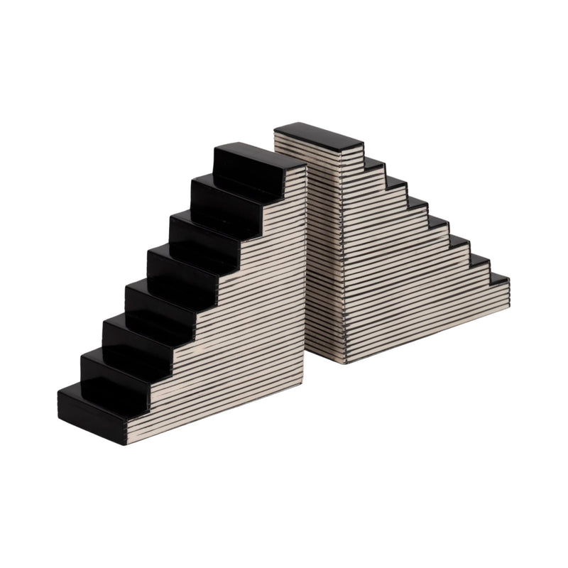 s-2-6-striped-steps-bookends-black-white-3