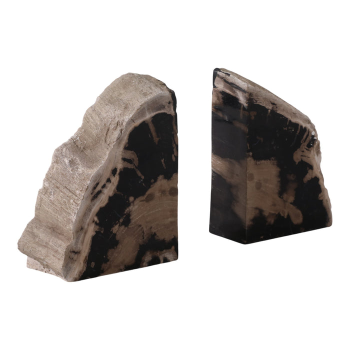 s-2-7-petrified-wood-bookends-black-tan-3