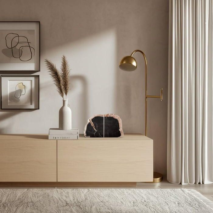 s-2-7-petrified-wood-bookends-black-tan-7