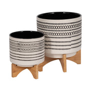 s-2-8-10-aztec-planter-w-wood-stand-gray-5