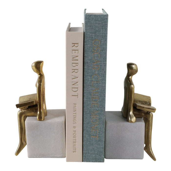 s-2-8-reading-on-marble-stand-bookends-gold-whit-2