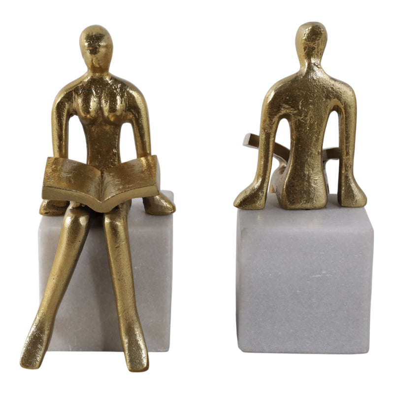 s-2-8-reading-on-marble-stand-bookends-gold-whit-5