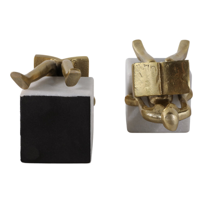 s-2-8-reading-on-marble-stand-bookends-gold-whit-6