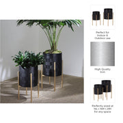s-2-aztec-planter-on-metal-stand-black-gold-5