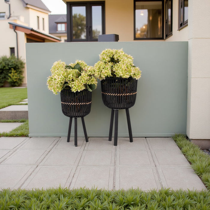 s-2-bamboo-footed-planters-10-12-black-12