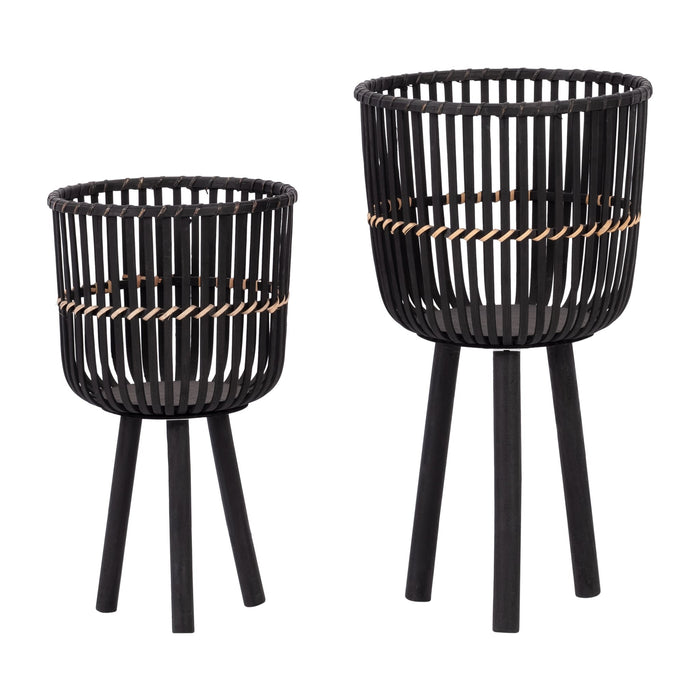 s-2-bamboo-footed-planters-10-12-black-1
