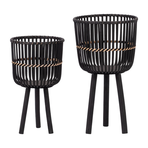 s-2-bamboo-footed-planters-10-12-black-2