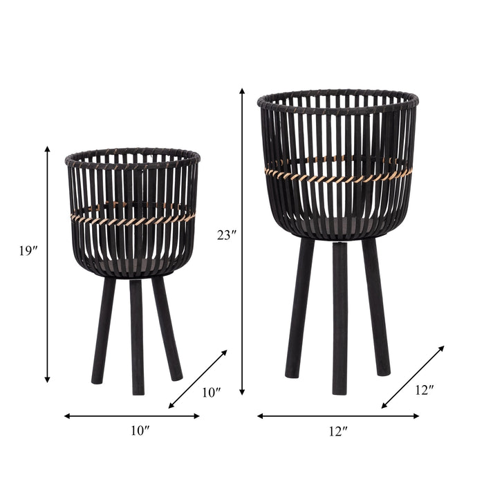 s-2-bamboo-footed-planters-10-12-black-8