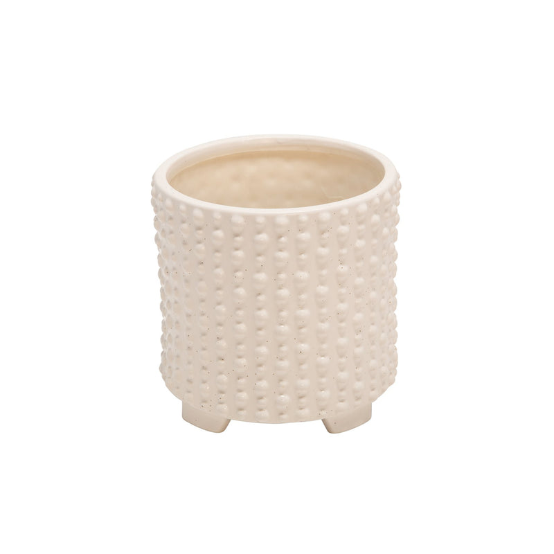 s-2-ceramic-6-8-footed-planters-w-dots-white-2