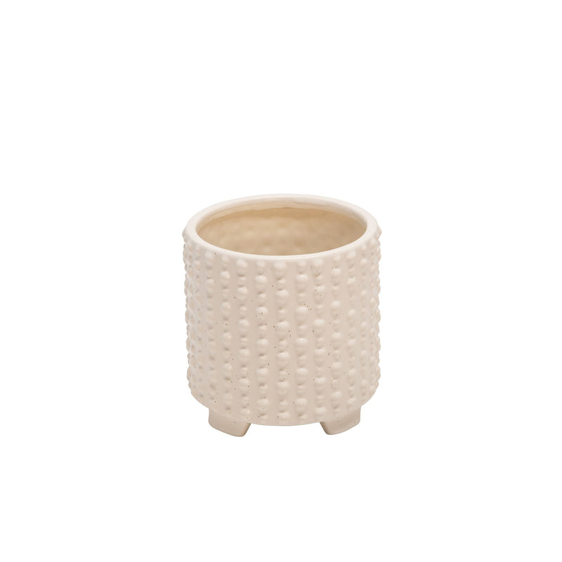 s-2-ceramic-6-8-footed-planters-w-dots-white-3