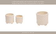 s-2-ceramic-6-8-footed-planters-w-dots-white-8