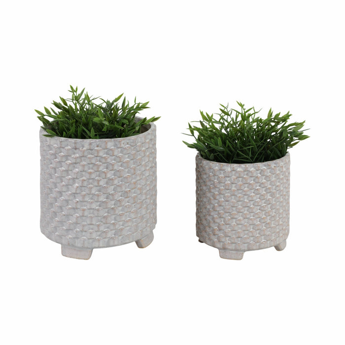 s-2-ceramic-6-8-textured-footed-planter-white-2