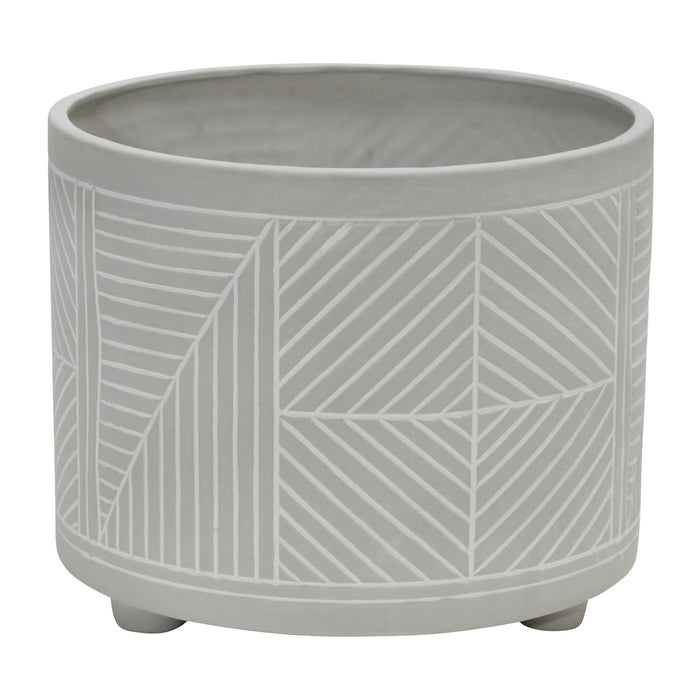 s-2-ceramic-diamond-footed-planter-10-12-gray-2