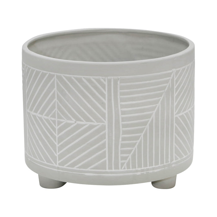 s-2-ceramic-diamond-footed-planter-10-12-gray-3