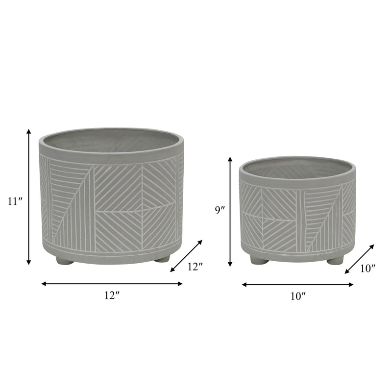 s-2-ceramic-diamond-footed-planter-10-12-gray-6