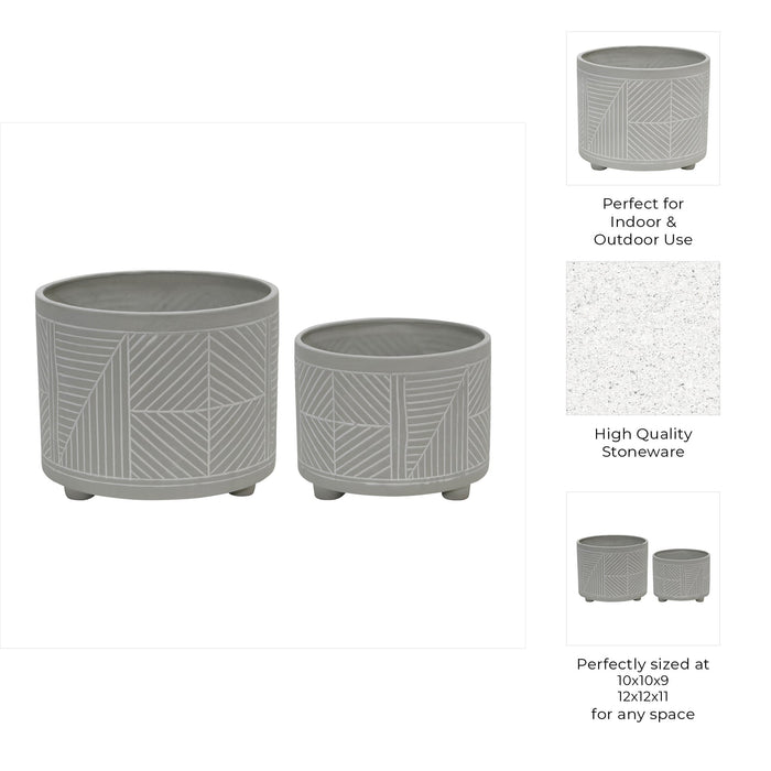 s-2-ceramic-diamond-footed-planter-10-12-gray-7