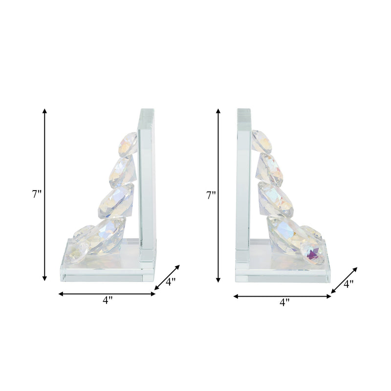 s-2-crystal-diamond-bookends-rainbow-7